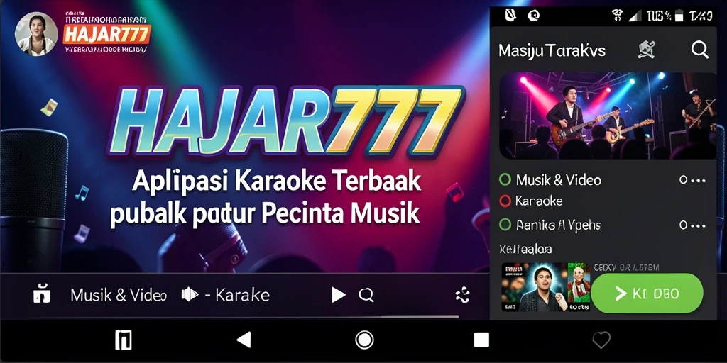 Antarmuka HAJAR777 yang menarik untuk pengalaman karaoke.